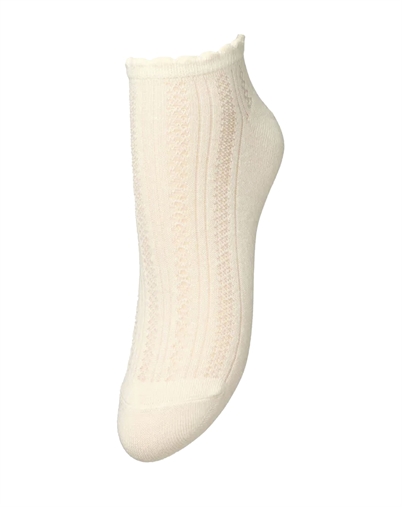 Beck Söndergaard - Crochia Cotta Short Socken - Birch White